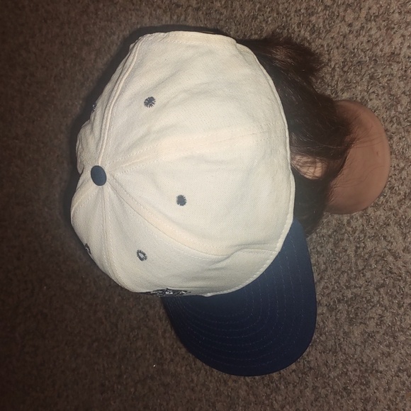 Vtg NCAA Iowa State Cyclones Embroidered Logo Leather Strapback Hat Cap - Picture 4 of 10